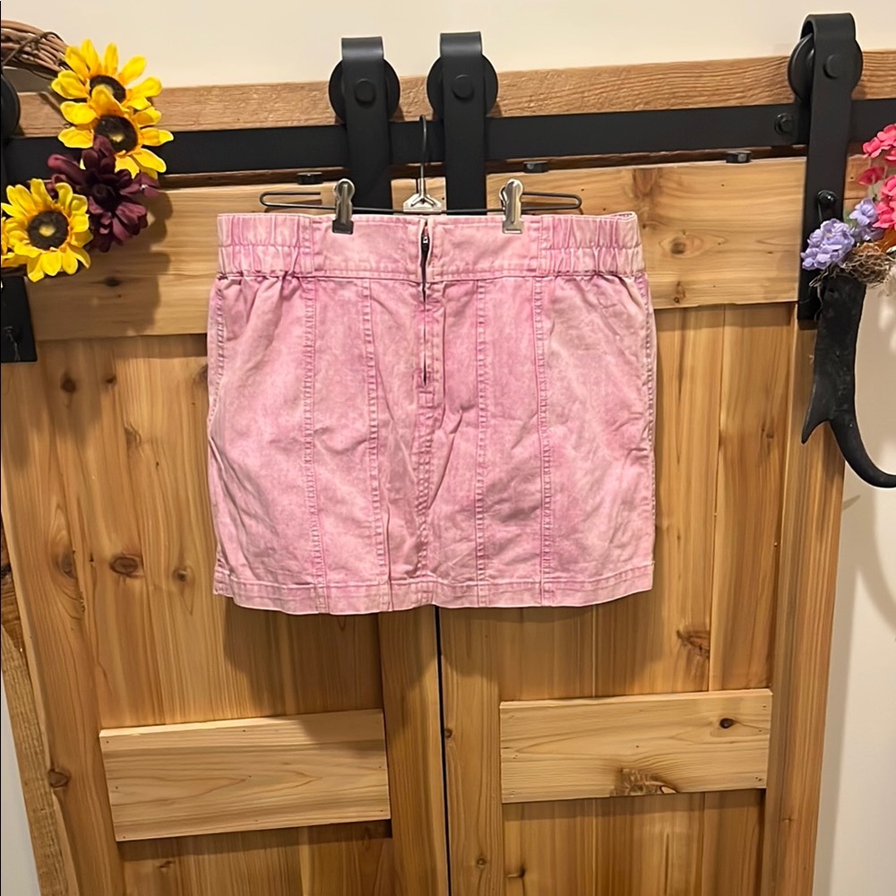 Free People Light Pink Mini Skirt with Pockets - Picture 7 of 10